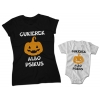 Zestaw koszulek rodzinnych na Halloween Cukierek albo psikus